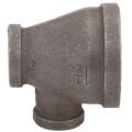 Product Image of 1-1/2" x 3/4" x 1/2" Black Reducing Tee