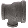 Product Image of 1-1/2" x 1" x 1/2" Black Reducing Tee