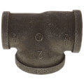 Product Image of 1-1/2" x 1-1/4" x 2" Black Reducing Tee