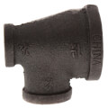 Product Image of 1-1/4" x 1/2" x 3/4" Black Reducing Tee