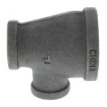 Product Image of 1-1/4" x 3/4" x 1/2" Black Reducing Tee