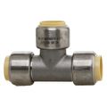Product Image of 1/2" CTS 304 Stainless Steel Push-Fit Tee (Lead Free)
