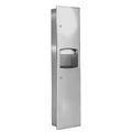 Product Image of Semi-Recessed Mounted Towel Dispenser/Waste Receptacle (Satin), 4.9 Gal