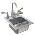 Product Image of S19-500W Deck Mount Swing-Activated Faucet/Eyewash, w/ Hot and Cold Wristblades, and Right-Side Eyewash, 5.1 gpm