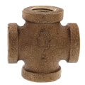 Product Image of 1/4" Brass Cross (Lead Free)