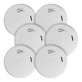 Product Image of Smoke and Carbon Monoxode Alarm w/ Slim Profile Design & 10 Year Battery Backup (6 Pack)