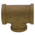 Product Image of 3/4" x 3/4" x 1/2" FIP Brass Tee (Lead Free)