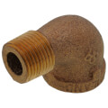 Product Image of 3/8" Brass 90 Deg Street Elbow, Lead Free (Threaded)