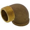 Product Image of 1-1/4" Brass 90 Deg Street Elbow, Lead Free (Threaded)