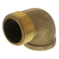 Product Image of 2-1/2" Brass 90° Street Elbow, Lead Free (Threaded)