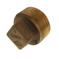 1" Brass Sq Head Plug (Lead Free)