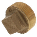 1-1/4" Brass Square Head Plug (Lead Free)