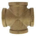Product Image of 3/4" Brass Cross (Lead Free)