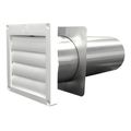 Product Image of 4" PML320 Plastic Multi Louvered Wall Vent Hood for Side Wall Venting
