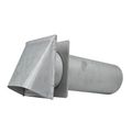 Product Image of 4" GSM400 Galvanized Standard Mouth P-Tanium Wall Vent Hood w/ Flapper