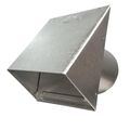 Product Image of 10" GWM624 Galanized Heavy Gauge Wall Vent Hood w/ 11" Tail, Flapper, & Screen