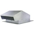 Product Image of 6"-8" GRV624 Galanized Roof Cap w/ Flush Tail, Flapper, & Screen