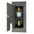 Product Image of Wood Deck Versatile Gas Plug & Anodized Aluminum Door with 3/4" NPT Inlet x 1/2" Quick Disconnect Outlet, 2 PSI