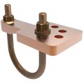 Product Image of 2-1/2"- 3-1/2" IPS Mechanical Grounding Connector, For 2 Hole Lug to Pipe or Rod, GAR3904TC