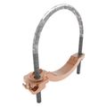Product Image of Mechanical Grounding Connector, Conductor To Water Pipe, 4-4/0 Awg, 6" Pipe, 3/8" Stud