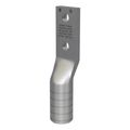Product Image of Hylug YA-A Series 2-Hole Uninsulated Al Compression Lug, AL9CU Dual-Rated, 750 kcmil, 1/2" Stud, 1-3/4" Hole Spacing, NEMA Pad, Tin-Plated (Yellow)