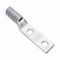 Product Image of YAZ Series 2-Hole Cu Compression Lug, 350 kcmil, Long Barrel, 3/8" Stud, 1" Hole Spacing, Tin-Plated (Red)