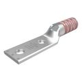 Product Image of YAZ Series 2-Hole Cu Compression Lug, 500 kcmil, Long Barrel, 1/2" Stud, 1-3/4" Hole Spacing, Tin-Plated (Brown)