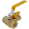 Product Image of 1"  Threaded Brass Ball Valve w/ Hose Drain (Lead Free)