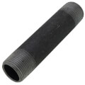 Product Image of 1" x 5-1/2" Schedule 80 Heavy Duty Seamless Black Nipple