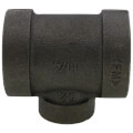 Product Image of 1-1/4" x 1-1/4" x 3/4" Extra Heavy Black Reducing Tee