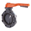 Product Image of 4" BYV Series PVC Butterfly Valve w/ Lever Handle, EPDM O-ring (Gray)
