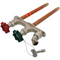 Product Image of C-108 Series 10", 1/2" MPT x 1/2" SWT Inlet Hot & Cold Anti-Siphon Adjustable Wall Faucet