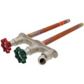 Product Image of C-108 Series 20", 1/2" MPT x 1/2" SWT Inlet Hot & Cold Anti-Siphon Adjustable Wall Faucet