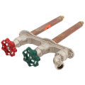 Product Image of C-108 Series 8", 1/2" PEX Crimp Inlet Hot & Cold Anti-Siphon Adjustable Wall Faucet