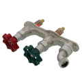 Product Image of C-108 Series Close Coupled, 1/2" PEX Crimp Inlet Hot & Cold Anti-Siphon Adjustable Wall Faucet