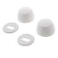 Product Image of Round White Bolt Cap w/ Washer (box of 50 pairs)