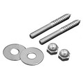 Product Image of 1/4" x 3-1/2" Brass Plated Closet Screws w/ Round Washer (box of 50 pairs)