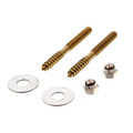 Product Image of 1/4" x 2-1/2" Brass Closet Screws w/ Round Washer (box of 50 pairs)