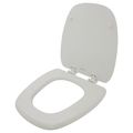 Product Image of Deluxe Molded Wood Toilet Seat, Round Closed Square Front w/ Cover
