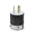 Product Image of 30A, 480V NEMA L8-30P, 2P, 3W, Locking Plug, Grounding (Black/White)