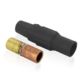 Product Image of Taper Nose In-line Latching Female Connector, 23 Series Single Pole Cam-type Contact & Insulator, Crimped, 500-750MCM, 690A Max (Black)
