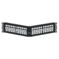 Product Image of Angled Quickport, Patch Panel, 48"port, 2RU (Black)