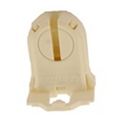 Product Image of Fluorescent Lampholder, T8/t12 (g13 Base) Med. Bi-pin, Med. Height no Post Mounted (White)