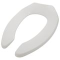 Product Image of Commercial Quality Elongated Toilet Seat w/ Stainless Steel Hinge Post - White