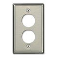 Product Image of Single-Gang Stainless Steel Duraport, Industrial Wallplate, 2-port