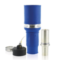 Product Image of Rhino-Hide Single Pole Female Connector (Contact, Insulator, & Dust Cap), Crimped, 444 MCM Cable, 1000V 796A Max (Blue)