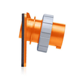 Product Image of 20A, 125/250V 3P, 4W, Inlet North American Pin & Sleeve Inlet, IP67, Watertight (Orange)