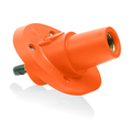 Product Image of 23 Series Panel Mount Receptacle, Female, 690A Max, 600V 30 Degree Angle, 1.125", Threaded Stud Termination, 250-777 MCM Cable Range (Orange)