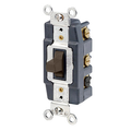 Product Image of 20A, 120/277v, Toggle 2-throw Ctr-off Maintained Contact 2-pole AC Quiet Switch (Brown)