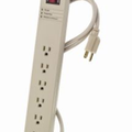 Product Image of 1449 3rd Edition, 125V 15A SuRGe Protected, 6-Outlet Strip w/Switch, 1520 Joules, 6 Feet 14-3 SJT Cord Length, Plastic Housing ( Beige)